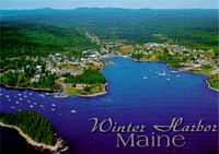 Winter Harbor Postcard