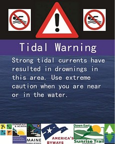 Warning Strong Currents